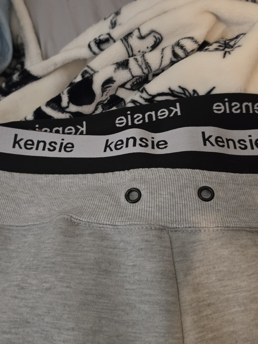 Kensie Grey Lounge Pants with Branded Waistband
